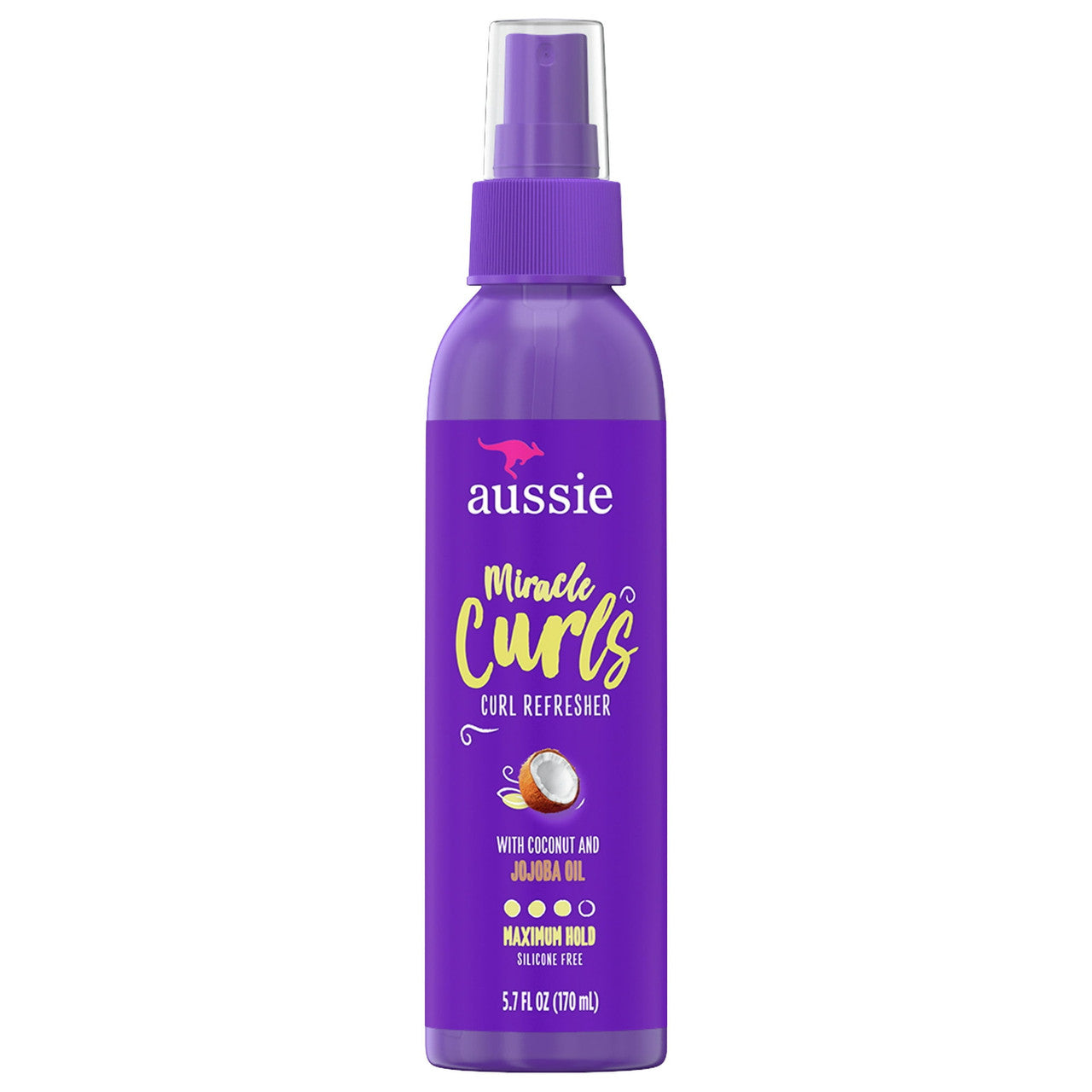 Aussie Miracle Curls Refresher Maximum Hold Pump, 5.7 Oz